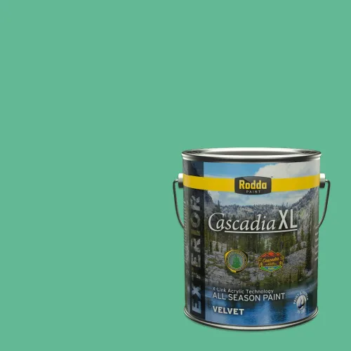 Vista 157 de Rodda Paint CASCADIA XL - Pintura satinada exterior e imprimación en uno, 1 galón, hoja de aloe
