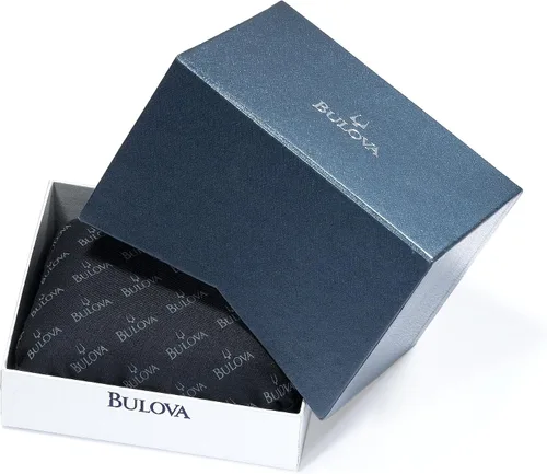 Vista 6 de Bulova Reloj cronógrafo con tachuelas de diamantes 96R19 para mujer, Blanco, Reloj de cuarzo, cronógrafo