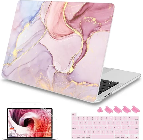 Vista 18 de Mektron Funda para MacBook Pro de 16 Pulgadas A2141 Versión 2019 con Pantalla Liquid Retina/Touch ID, Carcasa Rígida de Plástico con Funda
