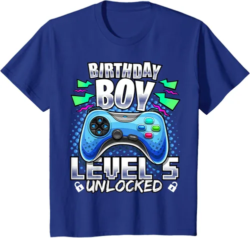Vista 14 de Camiseta para niños con diseño de videojuegos desbloqueados de nivel 5 Negro