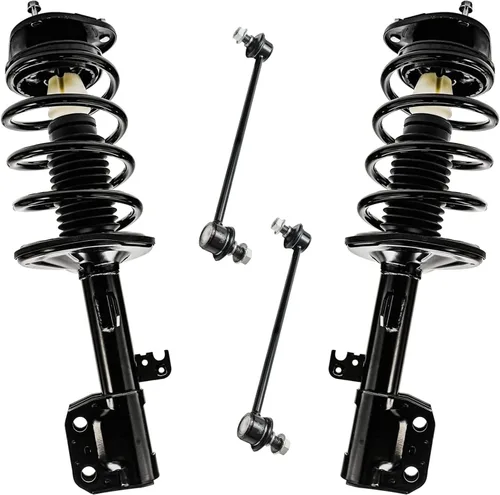 Vista 54 de Detroit Axle - Kit de 4 piezas de puntales delanteros para Toyota Highlander 2001 2002 2003, enlaces de barra antivuelco estabilizadores y puntales