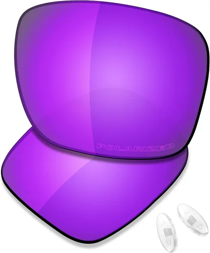 Vista 25 de SAUCER Premium Replacement Lenses & Nosepads for Oakley Holbrook Ti OO6048 UV400 Protection, Anti-Scratch, Precise Fit
