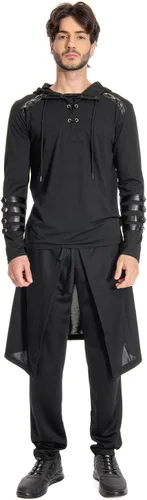 Vista 5 de Pantalones vikingos steampunk medievales para adultos, pantalones góticos renacentistas para disfraz de Halloween