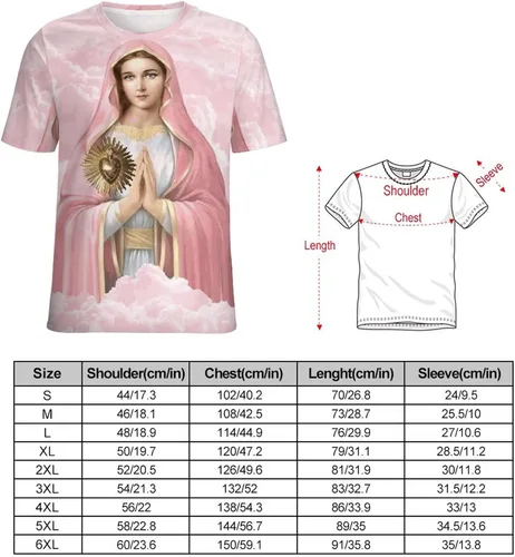 Vista 2 de Nuestra Señora de Guadalupe Virgen María Mujeres Mexicanas Camiseta con estampado completo