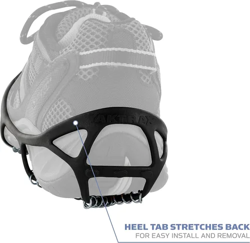Vista 5 de Yaktrax Hiking and Walking Traction Cleats for Snow, Ice, and Rock