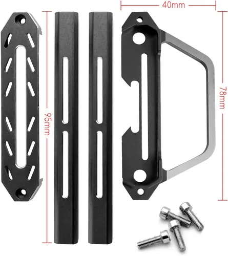 Vista 6 de Marco protector de transmisor compatible con Flysky Noble NB4 Pro NB4 Lite NB4, marco protector de metal de aleación de aluminio para transmisor