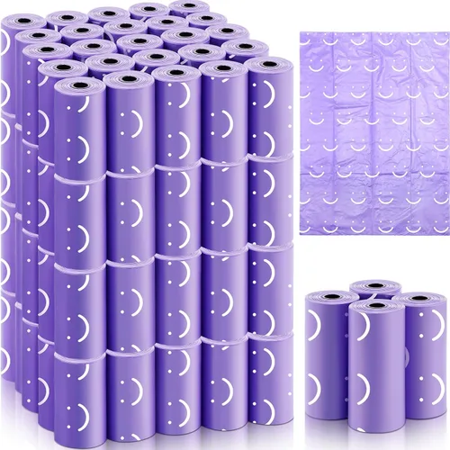 Vista 7 de 1500 bolsas desechables para pañales de bebé, eliminación de aromas de polvo de bebé o bolsas de residuos de mascotas, 100 rollos (aguamarina)