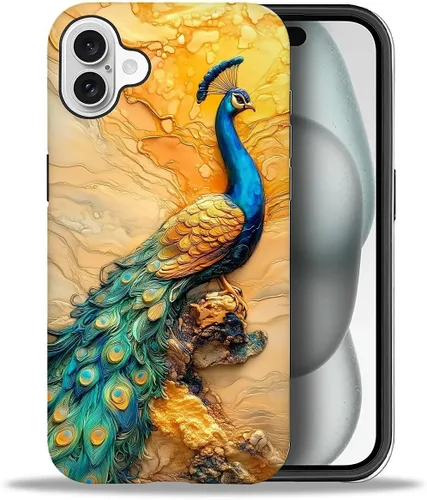 Vista 102 de DAIZAG Funda compatible con iPhone 11, hermoso color arena, patrón completo, carcasa rígida híbrida de plástico TPU + funda de protección