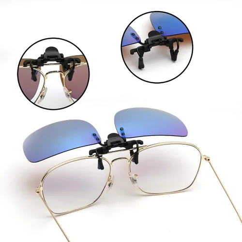 Vista 4 de JM - Gafas de sol polarizadas con clip sin marco para gafas graduadas
