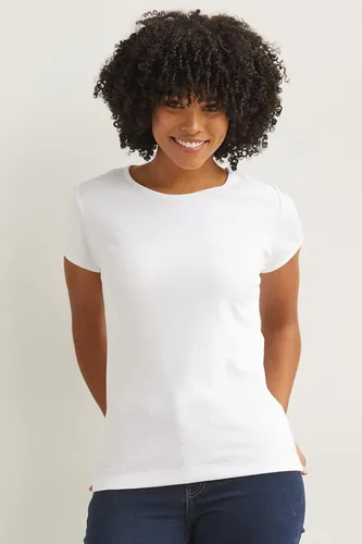 Vista 4 de Fair Indigo Camiseta de lujo de algodón orgánico para mujer Peru