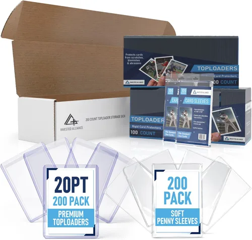 Vista 15 de Premium Seamless 20PT - 360PT Thick Top Loaders for Cards Top Loader Card Holder, Baseball Card Sleeves Hard Plastic, Hard Trading Cards Sleeves