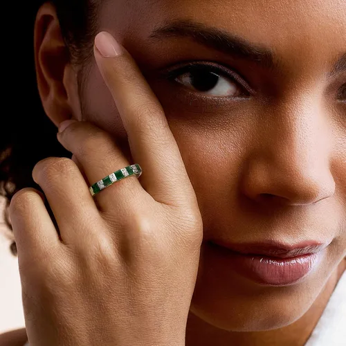 Vista 2 de Ross-Simons Precious Gemstone Ring in 18kt Gold Over Sterling