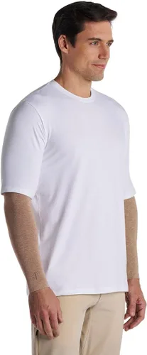 Vista 4 de Coolibar Mangas de brazo solar para hombre - Protección solar UPF 50+ - Navagio Gris topo oscuro