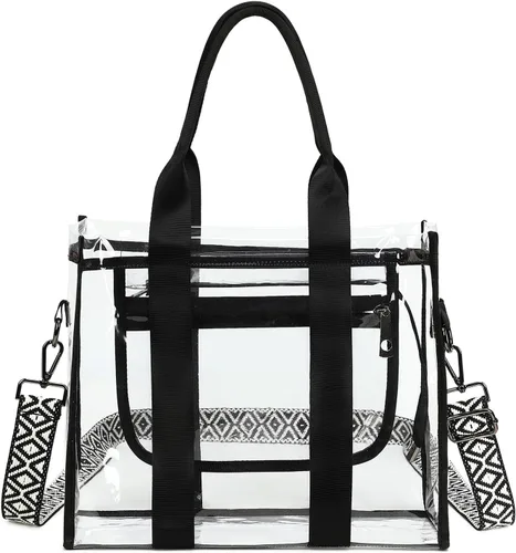 Vista 11 de getgto Bolsas Transparentes para Mujer Bolso de Mano, Bolso Cruzado, Bolso Transparente Aprobado para Estadios para Eventos Deportivos, Concierto