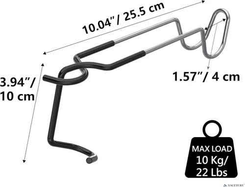 Vista 5 de NACETURE Soporte para farol, poste de luz de campamento, soporte de linterna de campamento resistente, accesorios de campamento, gancho para poste