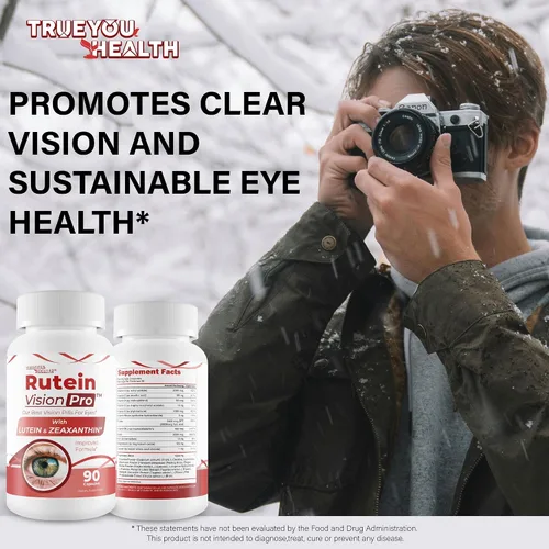 Vista 6 de Rutein Vision Pro - Nuestras mejores píldoras de visión para ojos - Cápsulas de vitamina A Visión - Píldoras para mejorar la visión - Suplemento