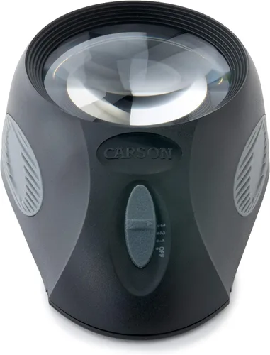 Vista 3 de Carson LumiLoupe Ultra 5x Lupa de lupa con luz LED con 3 ajustes de brillo (LL-88)