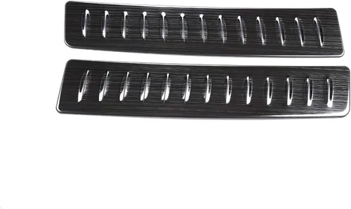 Vista 6 de Protector de parachoques trasero cepillado negro de acero inoxidable 304 para Land Rover Range Rover Velar 2017 2018 2019 Accesorios de coche