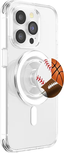 Vista 4 de PopSockets MagSafe PopGrip con temática de deportes para iPhone