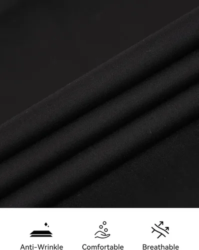 Vista 4 de Esabel.C Camisas de manga larga con botones para mujer, ajuste regular, blusa de trabajo elástica