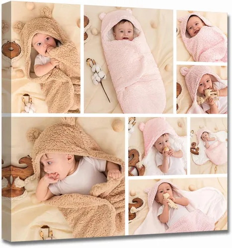 Vista 13 de LZIMU Impresiones en lienzo de collage con tus fotos personalizadas múltiples imágenes para pared, collage personalizado de fotos, regalos