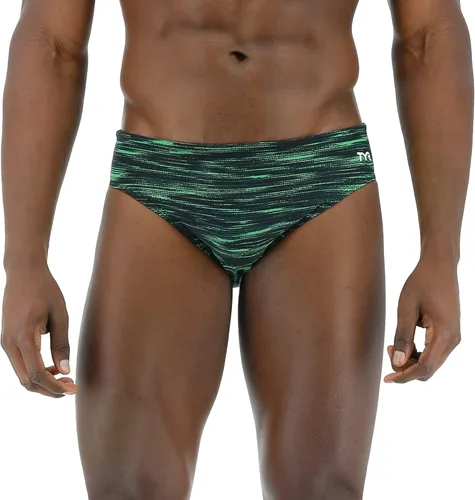 Vista 19 de TYR Men's Durafast Elite Racer Brief Swimsuit Negro