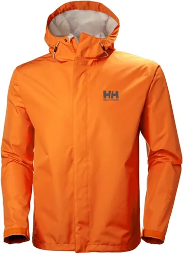 Vista 24 de Helly-Hansen Seven J - Chaqueta impermeable resistente al viento transpirable para hombre Sorbete de naranja 320