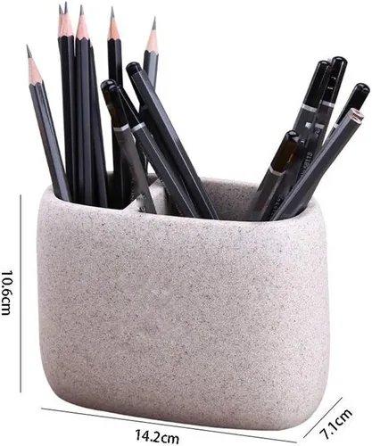 Vista 2 de Portalápices – Soporte para bolígrafo, almacenamiento de escritorio, oficina, original, creativo, papelería, caja de personalidad, ordenada