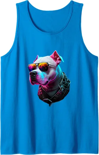 Vista 7 de Dogo Argentino Dogs Dogo Argentinos - Camiseta sin mangas, Negro