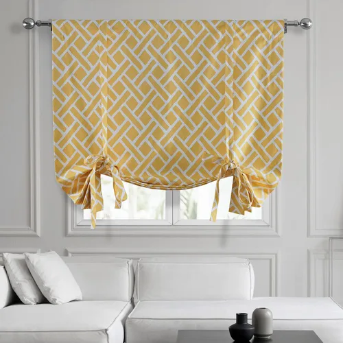 Vista 16 de HPD Half Price Drapes PRCT-TUD211A-63 - Cortinas de algodón estampado para oscurecer la habitación, cortina enrollable de globo para sala de estar