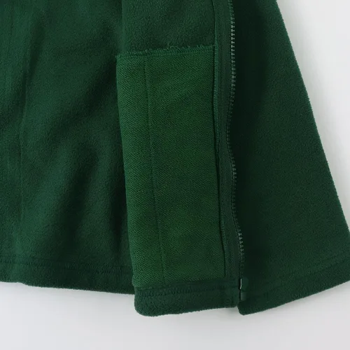 Vista 6 de Noomelfish Chaqueta de forro polar suave con cremallera completa para niñas con bolsillos (5-14 años)