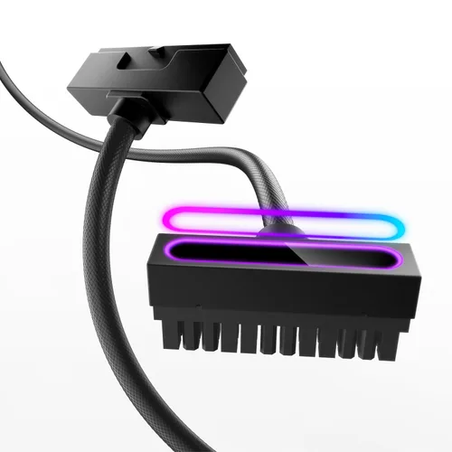 Vista 20 de AsiaHorse Hydrus-8PIN Cable de Extensión de CPU PSU con Luz ARGB, Cable de Alimentación de la Placa Base de Cobre con Diseño Minimalista Integrado