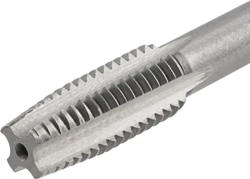Vista 4 de M2 X 0.4 Mano métrica de grifo, mano derecha M2 X 0.016 in roscado mano grifo 1 par M2 X 0.4 Hand Tap 1Pair, Made of Alloy Tool Steel, Includes a