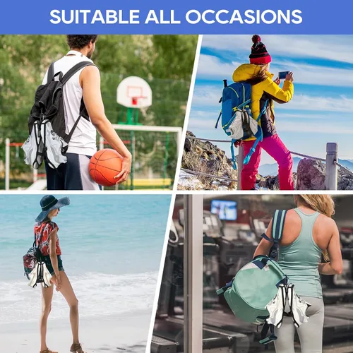 Vista 6 de Clip para calzado deportivo y viaje de escalada al aire libre, accesorio deportivo con clip para calzado, cuelga zapatos adicionales, botas o