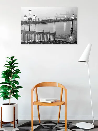 Vista 2 de Grand Canal Steps Venecia Italia - Póster fotográfico de 36 x 24 pulgadas