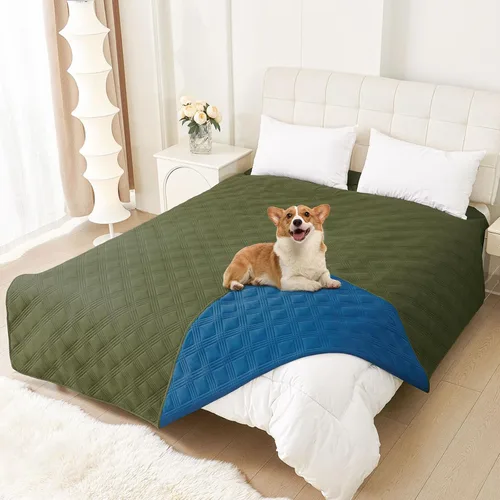 Vista 16 de Manta impermeable para cama de perro, mantas suaves para mascotas, funda impermeable para sofá para perros, fundas reversibles lavables para muebles