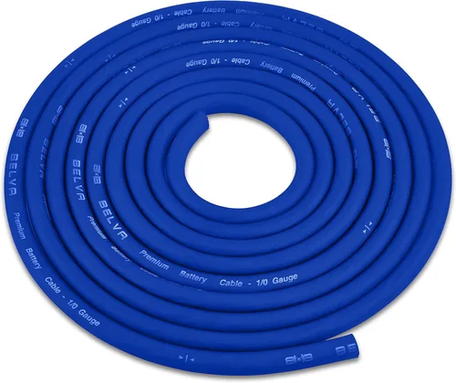 Vista 2 de Belva True 1/0 Calibre AWG Premium CCA Kit Completo de Cableado de Amplificador con Cable RCA OFC de 2 Canales - BAK02BL Azul