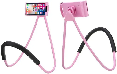 Vista 10 de Soporte universal para teléfono móvil, soporte para teléfono celular perezoso y soporte para teléfono de tableta de cuello Soporte para teléfono