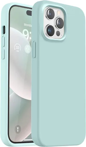 Vista 8 de Vooii Funda compatible con iPhone 13 Pro, silicona líquida a prueba de golpes con forro de microfibra antiarañazos, protección de cámara mejorada