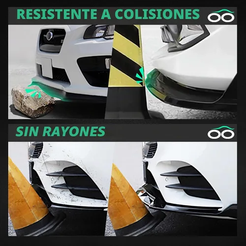Vista 5 de SCITOO Alerón de borde de parachoques delantero mate negro para Ford Focus ST años 2013-2014 - Spoiler frontal de polipropileno