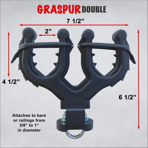 Vista 6 de Graspur Soporte Doble para Armas y Arco de ATV - Modelo ATV2