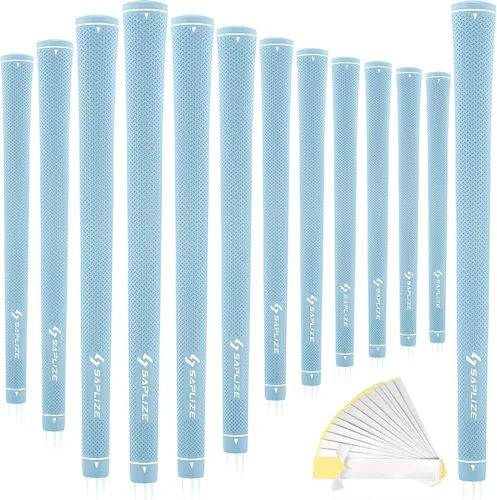 Vista 13 de SAPLIZE Empuñaduras de golf exclusivas para mujer, paquete de 13 empuñaduras de goma suave con diseño cónico optimizado, cómodos y absorbentes