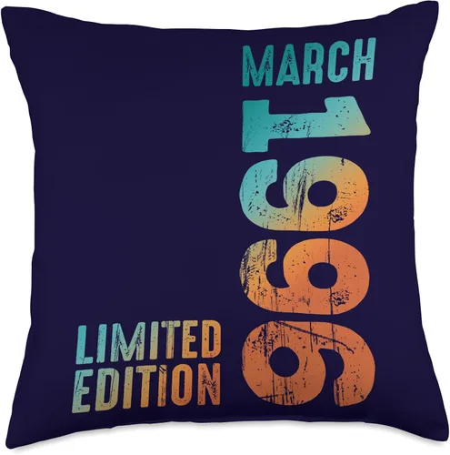 Vista 4 de Awesome Limited Edition March 1996 Retro 1996 Vintage 1996 Throw Pillow