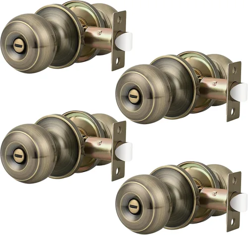 Vista 43 de Probrico 609-ORB-BK - Perilla para puerta de baño, interior, sin llave, color bronce aceitado. Bronce frotado con aceite