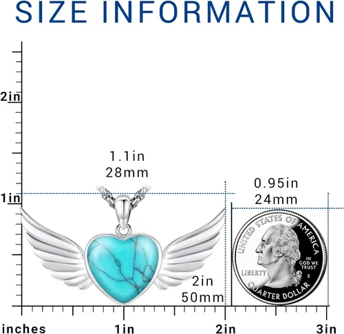 Vista 144 de Joyas de turquesa para mujeres y hombres de plata de ley 925 con colgante de urna para cenizas, collar con medallón de imagen, martillo de Thor