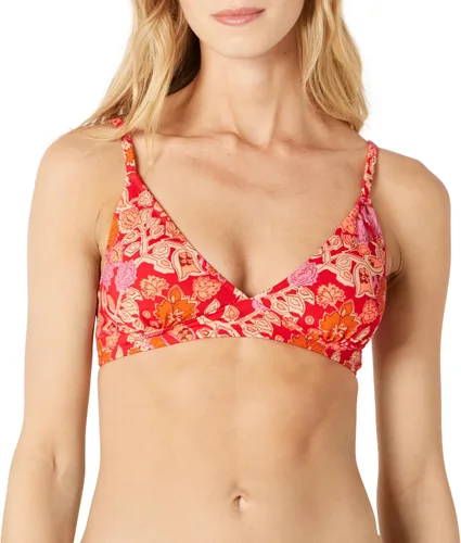 Vista 18 de Amazon Essentials Traje de baño triangular para mujer con tirantes ajustables Rojo ladrillo.