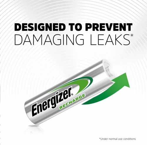 Vista 8 de Energizer Recarga pilas AA recargables universales (paquete de 2), baterías recargables dobles A