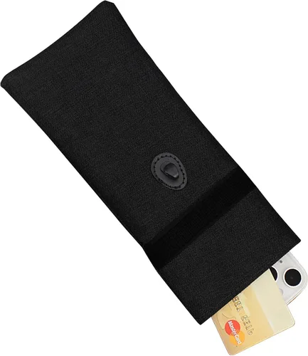 Vista 6 de awakentti Bolsa de blindaje de señal antilocalización para teléfono celular, bolsa de llave de bloqueo de señal, protección antirrobo para Negro
