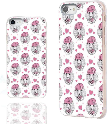Vista 14 de Funda protectora delgada de goma TPU suave para iPhone SE 2022/2020/8/7/6S/6, funda protectora de goma TPU suave, lindo perro corgi de dibujos Un