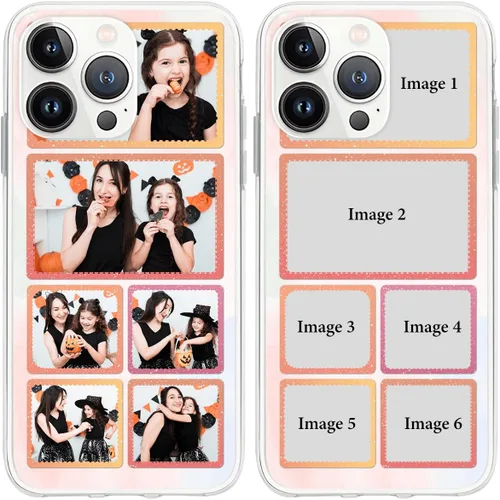 Vista 11 de CUBICER Fundas de teléfono personalizadas, fotos personalizadas, funda delgada y transparente, regalos de Pascua para papá, mamá, papá, hermanas